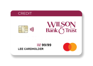A Wilson Bank & Trust credit card.